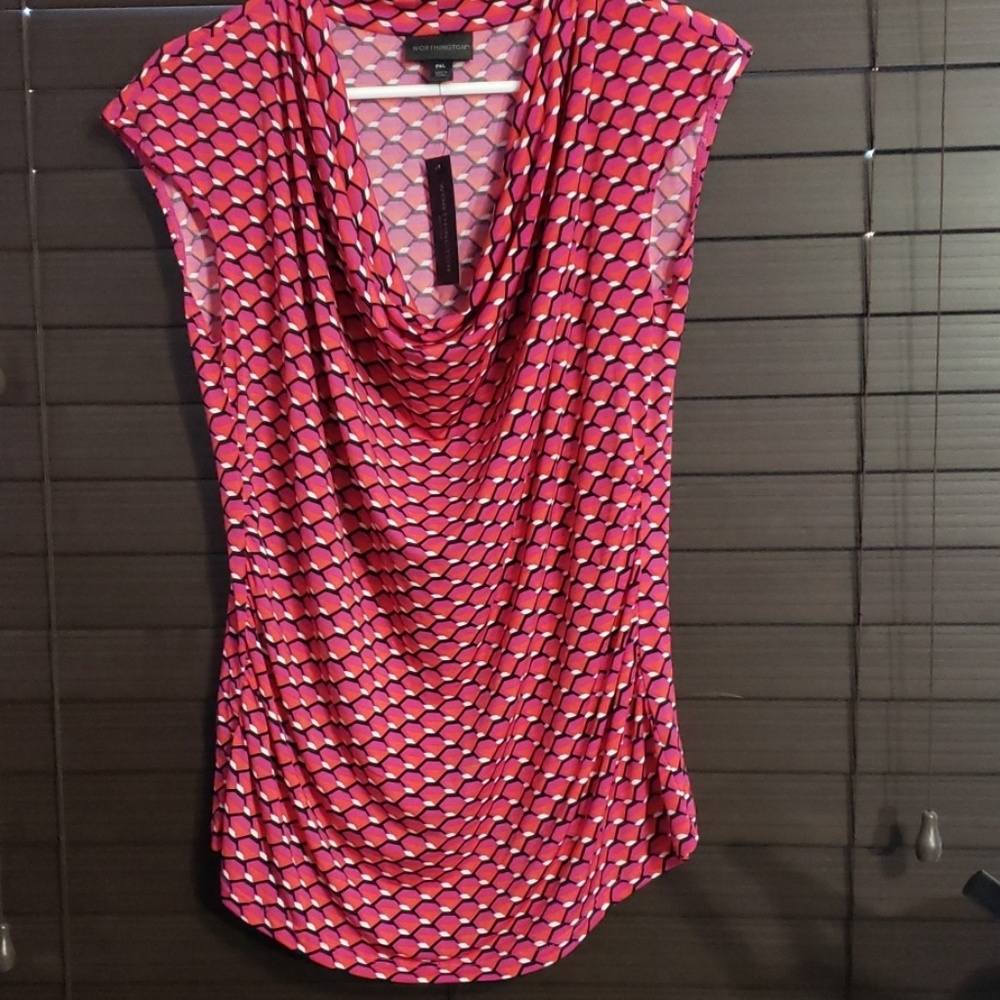 Brand New Worthington Cowl neck top
